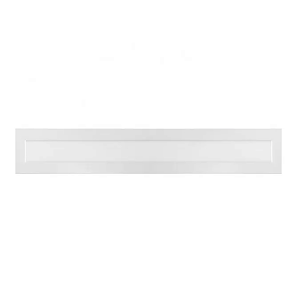 Luminária plafon LED de embutir retangular 18W 4000K 1.440 lúmens 60cm x 10cm.