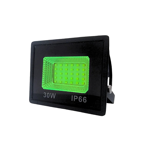 Refletor LED SMD 30W verde IP66.