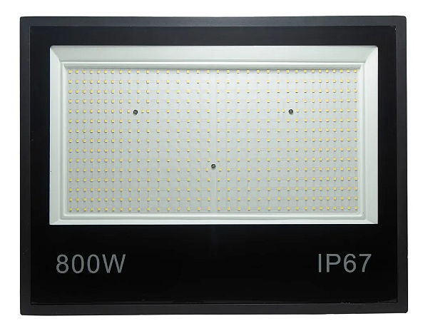 Refletor LED SMD 800W 6500K 80.000 lúmens IP67.