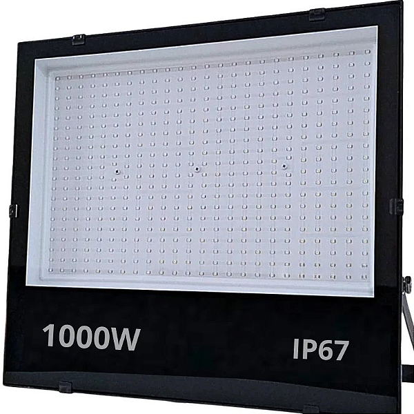 Refletor LED SMD 1000W 6000K 90.000 lúmens IP67.