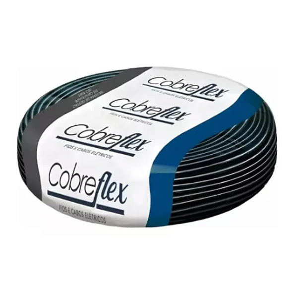 Cabo Flexível 750V 0,50mm Preto Rolo Com 100 Metros.