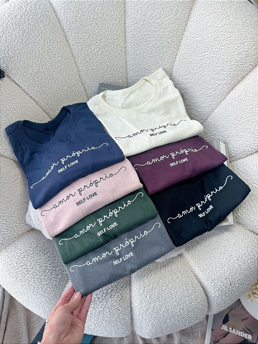 T-shirt "Amor próprio" , algodão