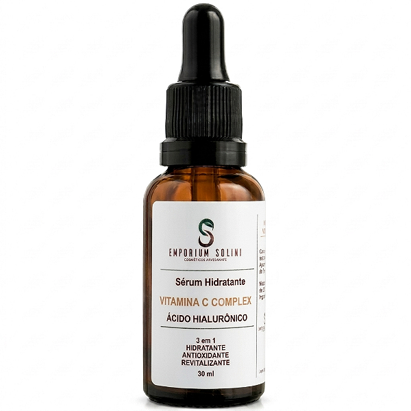 Sérum Hidratante Vitamina C Complex + Ácido Hialurônico Emporium Solini