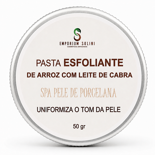 Pasta Esfoliante de Arroz com Leite de Cabra Emporium Solini