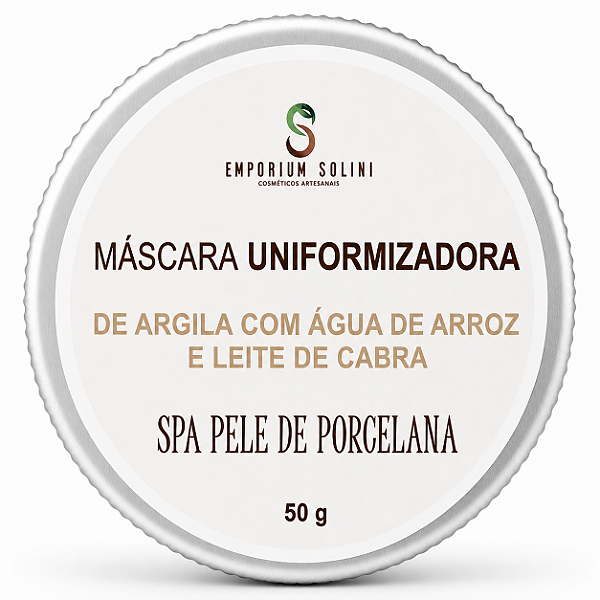 Máscara Facial de Argila Água de Arroz Pele Uniforme Macia e Radiante