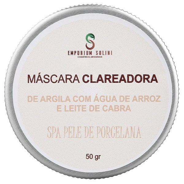Máscara Clareadora Argila Branca Natural