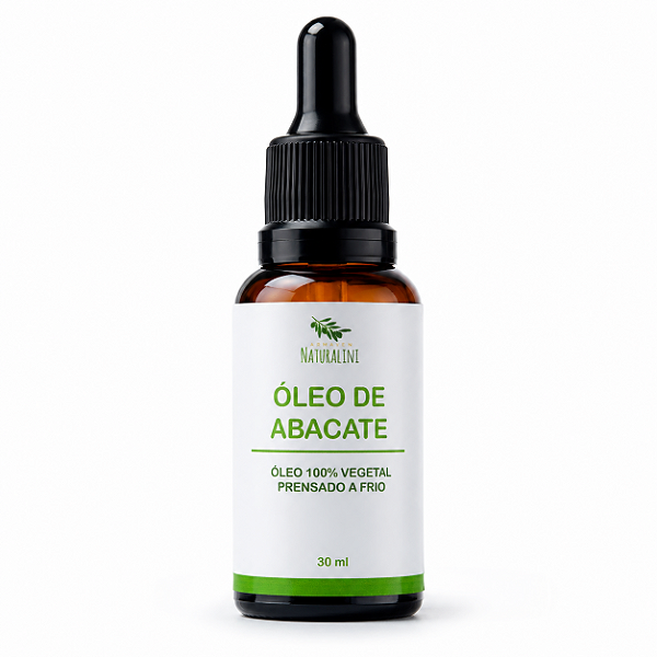 Óleo de Abacate Naturalini Hidratação Nutrição Pele e Cabelos 30ml