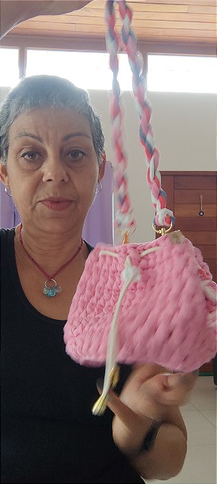 Bolsa bag infantil feminina de crochê com fio de malha -  loja-viassecroche.lojaintegrada.com.br