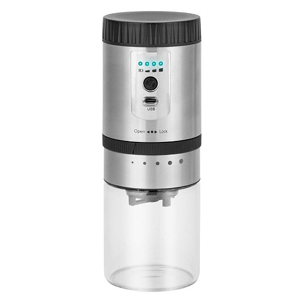 Moedor De Café Elétrico Recarregável USB Regulagem Do Pó