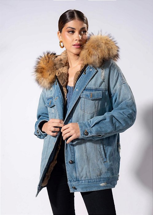 Jaqueta Jeans Oversized