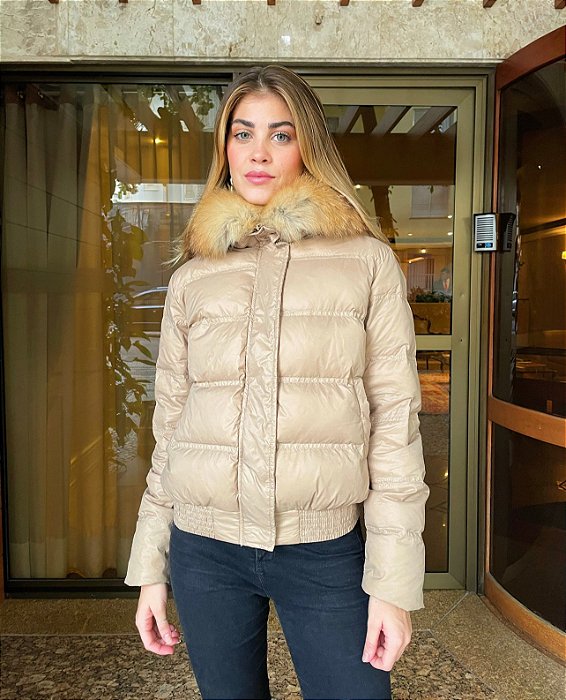 Jaqueta Puffer Nude