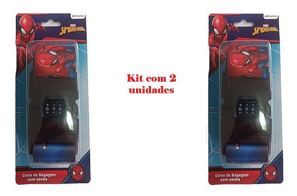 Cinta Fita Para Mala Viagem Com Código Segurança Spiderman