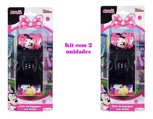 Cinta Fita Para Mala Viagem Com Código De Segurança Minnie