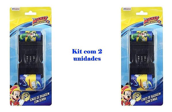 Cinta Fita Para Mala Viagem Com Código De Segurança Mickey