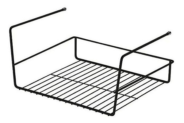 Cesto Aramado Suspenso Prateleira Organizador Cozinha 35 Cm