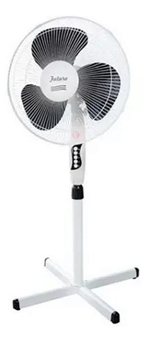 Ventilador De Coluna Pedestal Com 3 Velocidades Branco/Preto
