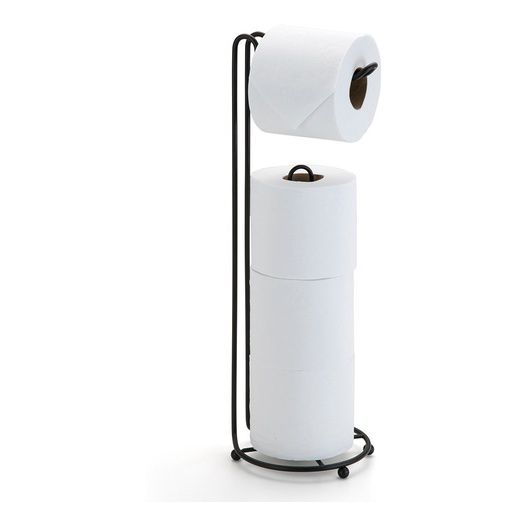 Suporte De Chão Porta Rolo P/ 4 Papel Higiênico Black Arthi