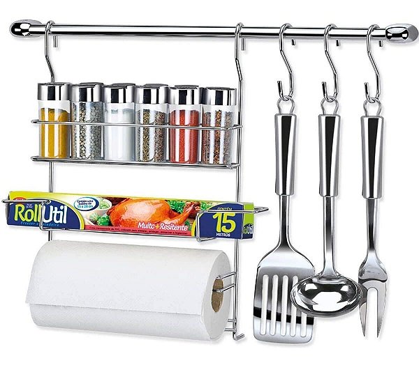 Cook Home 17 Porta Temperos Rolos Papel Condimentos 1417