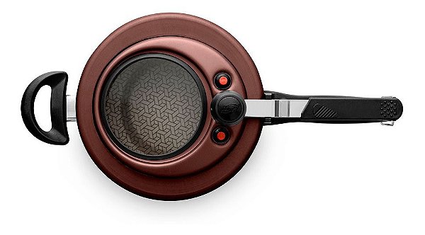 Panela De Pressão 4,5 Litros Visor Grande Chocolate Mta9195