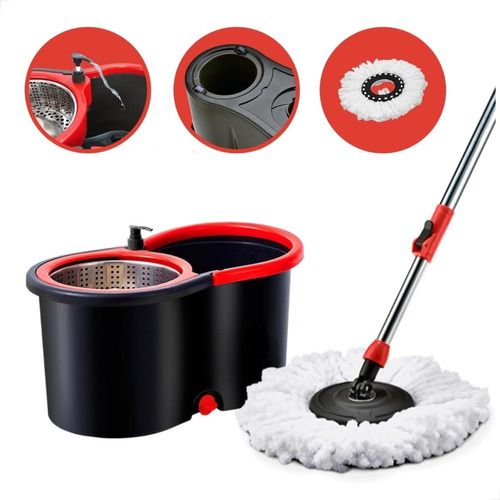 Mop Giratorio Pro Rodo Magico Esfregão Balde Centrifugador