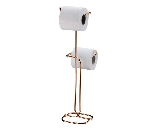 Porta Papel Higiênico Duplo De Chão Rose Gold 1176 - Future