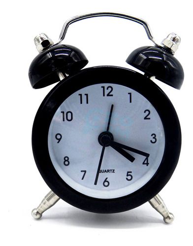 Relogio Despertador Aço Presente Mini Retro Antigo