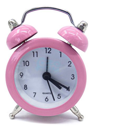 Relogio Despertador Aço Presente Mini Antigo Retro