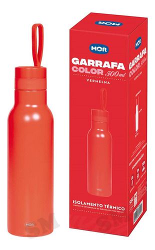 Garrafa Termica Fitness Quente E Frio 500 Ml Vermelha