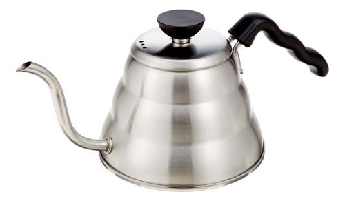 Chaleira Bico Fino Em Aço Inox Escovado Com Tampa 1l Cafe