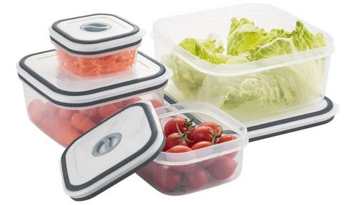 Conjunto De 4 Potes Herméticos De Plástico Electrolux