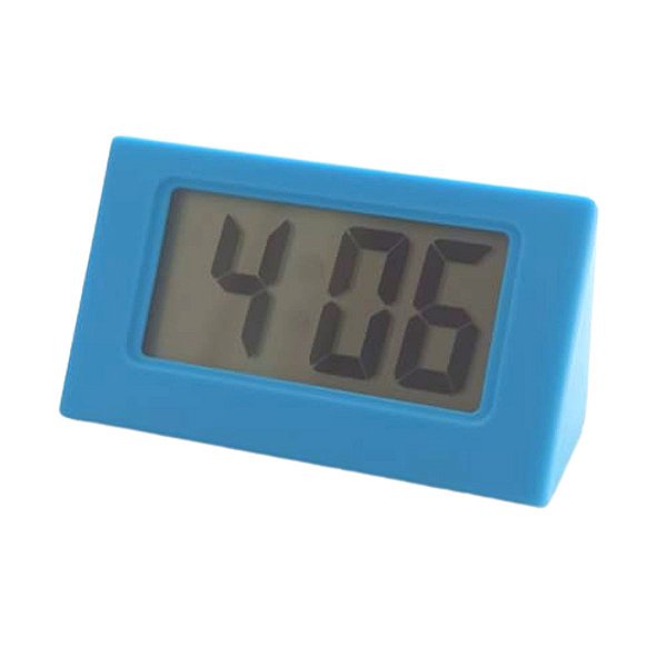 Mini Relogio Digital De Mesa Portatil Escritorio Carro -azul