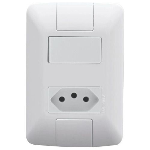 Interruptor Simples + Tomada 2p+t 250v Tramontina Aria 20a