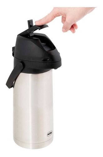 Garrafa Térmica De Água Café Inox 1.9 Litros Com Alavanca