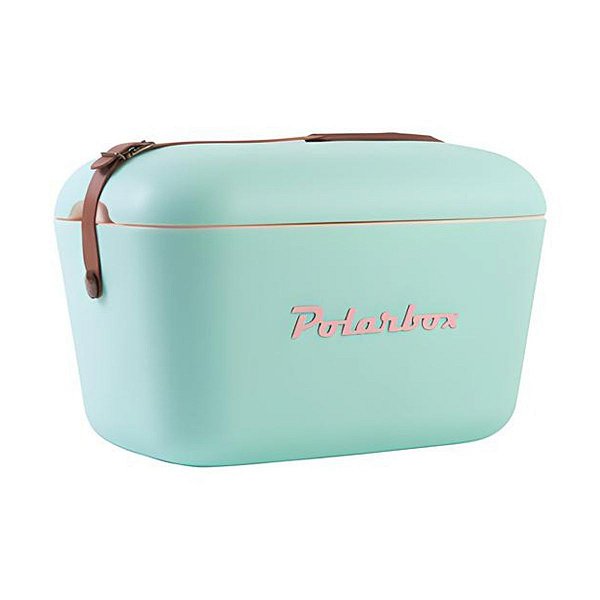 Caixa Térmica Polarbox Premium Retro 20l - Verde Água/marrom