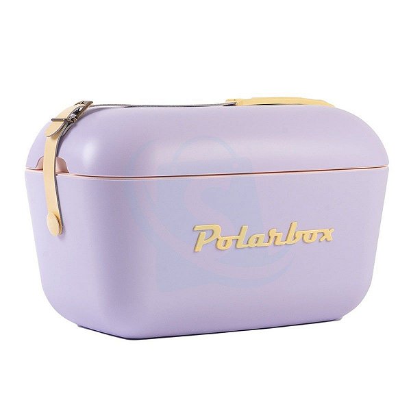 Caixa Térmica Polarbox Premium Retro 12l - Malva E Amarelo