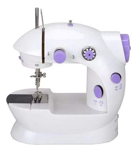 Mini Máquina De Costura Reta Portátil Branca 110v/220v