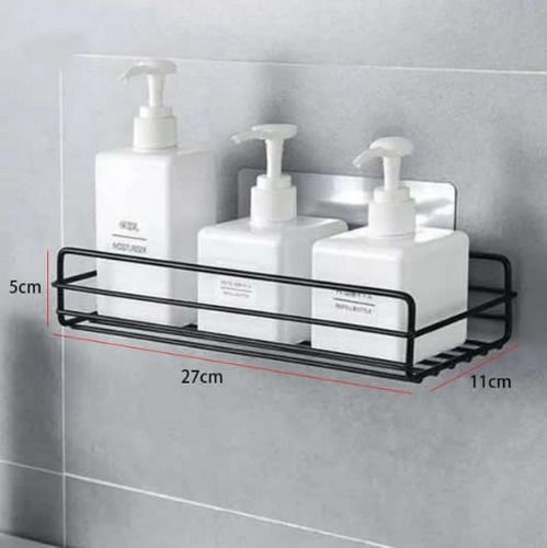 Porta Shampoo Sabonete Suporte Adesivo Parede Banheiro