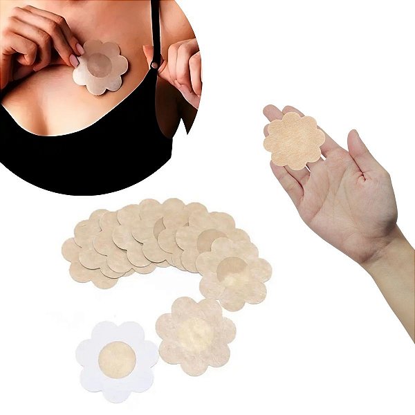 Kit 40 Protetores De Mamilo Adesivo Tapa Seios (20 Pares)