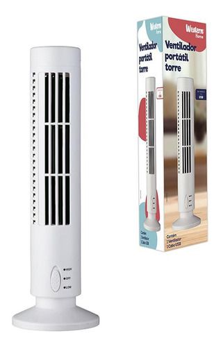 Ventilador De Torre De Mesa Usb Portátil 2 Velocidades