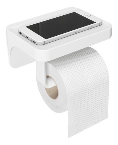 Papeleira Para Banheiro Branco Trava Sure-lock Umbra
