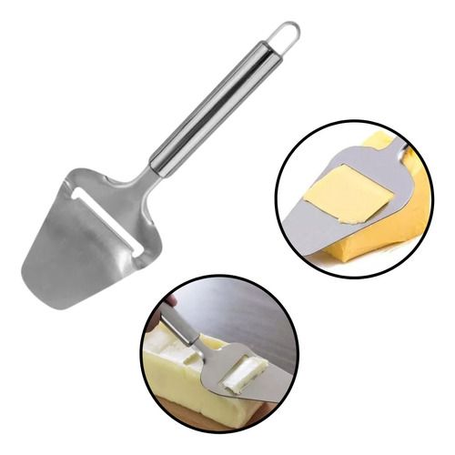 Cortador Fatiador De Queijo Todo Em Aço Inox 23cm Mimo Style