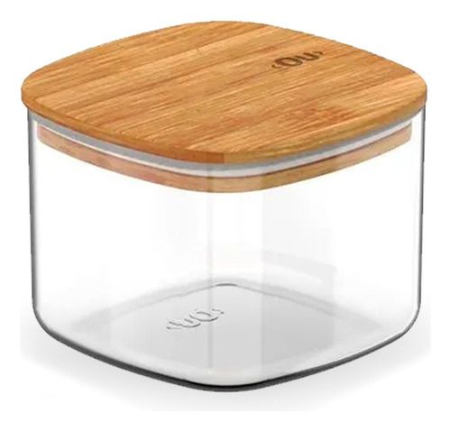 Pote Hermético Organizador De Mantimentos Natural 0,45l Ou