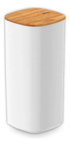 Pote Hermético Organizador Mantimentos Tampa De Bambu 1,5l