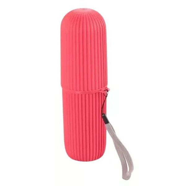 Estojo Porta Escova Dental Guardar Pasta Fio Dental - Rosa