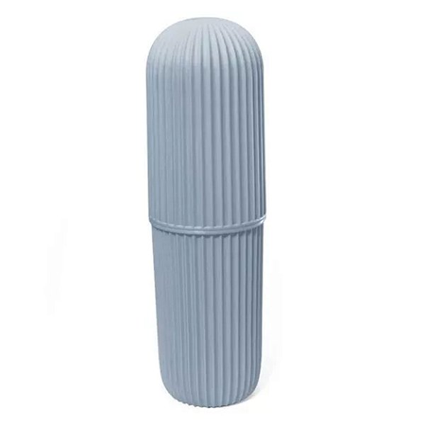 Estojo Porta Escova Dental Guardar Pasta Fio Dental - Azul