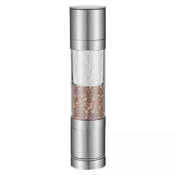 Moedor Inox Para Sal Grosso, Pimenta Temperos 2 In 1 Pratico