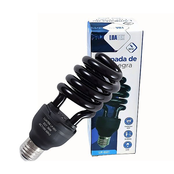 Lampada De Luz Negra Fluorescente 36w Espiral - 110v
