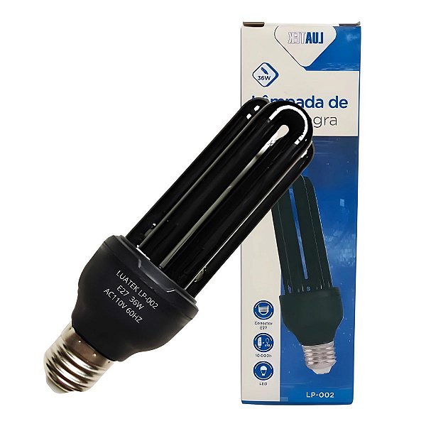 Lampada De Luz Negra Fluorescente 36w Reta - 110v