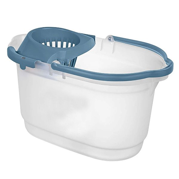 Balde Oval 19 Litros De Limpeza Transparente Hydrus Sanremo