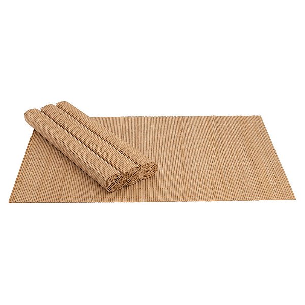 Jogo Americano Bambu 40 X 30cm Com 4 Unidades